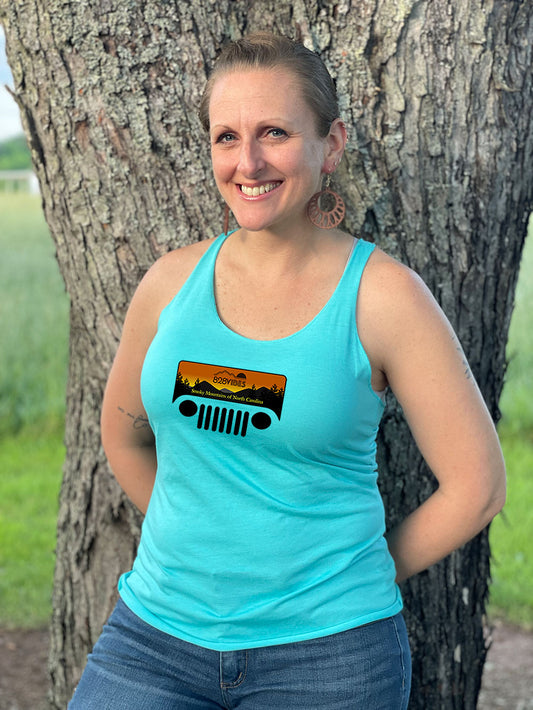 Jeep Grill in the Smoky Mtns on Racerback Tank